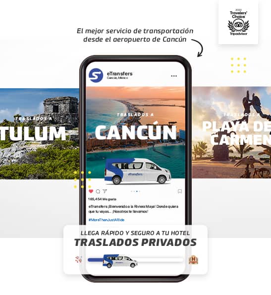 Banner que incluye fotos de clientes de etransfers, hay familias sonrientes sosteniendo el logo de etransfers.